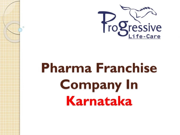 PCD Pharma Franchise Company in Karnataka - Progressive Life Care
