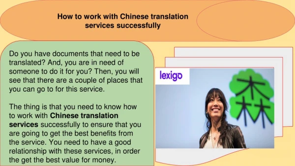 Chinese translation services