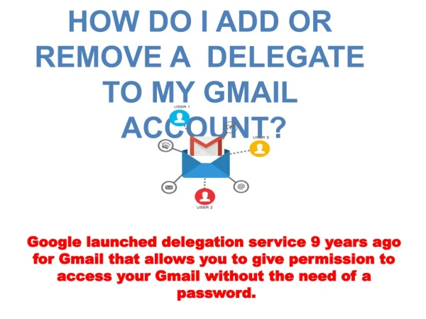 Add or Remove a delegate to my Gmail account?