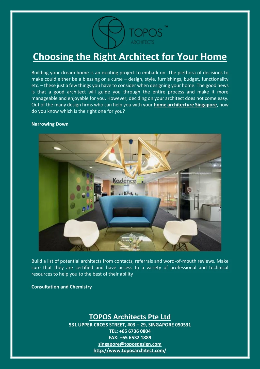 choosing the right architect for your home