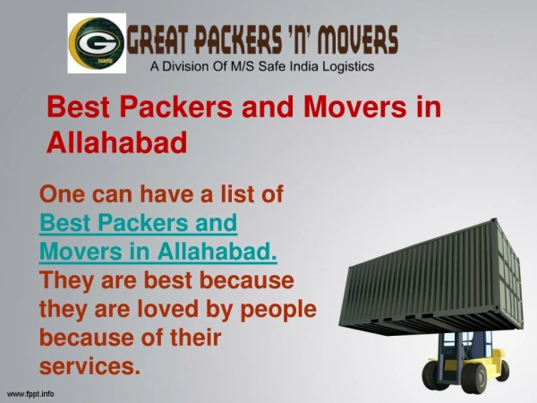Best Packers and Movers in Allahabad