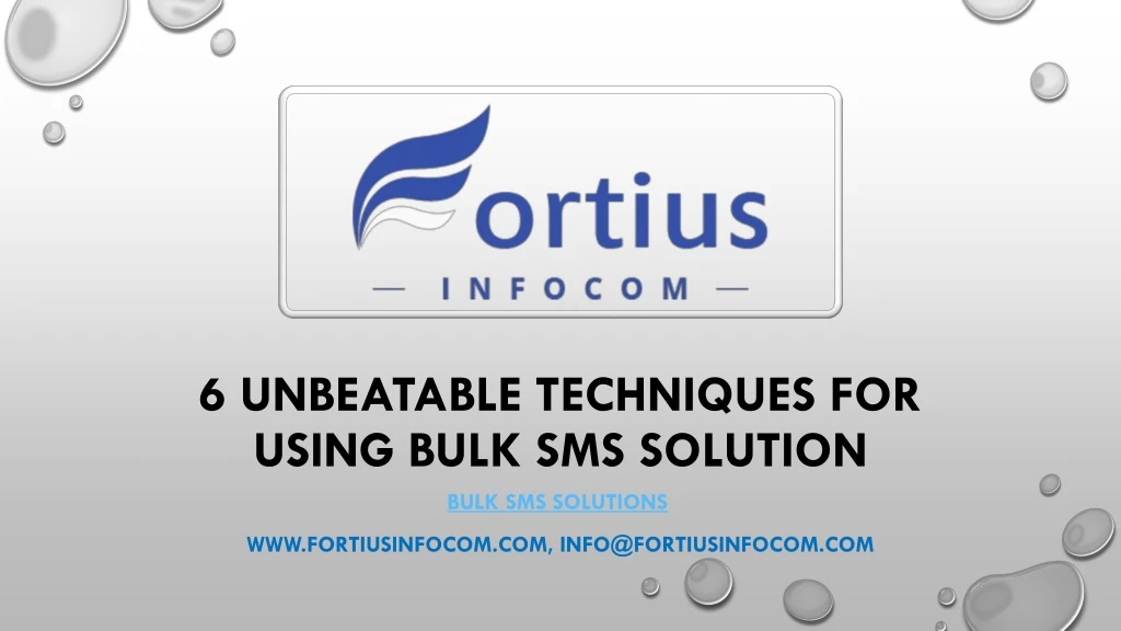 6 unbeatable techniques for using bulk sms solution