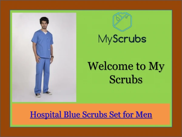 Hospital Blue Scrubs Set for Men