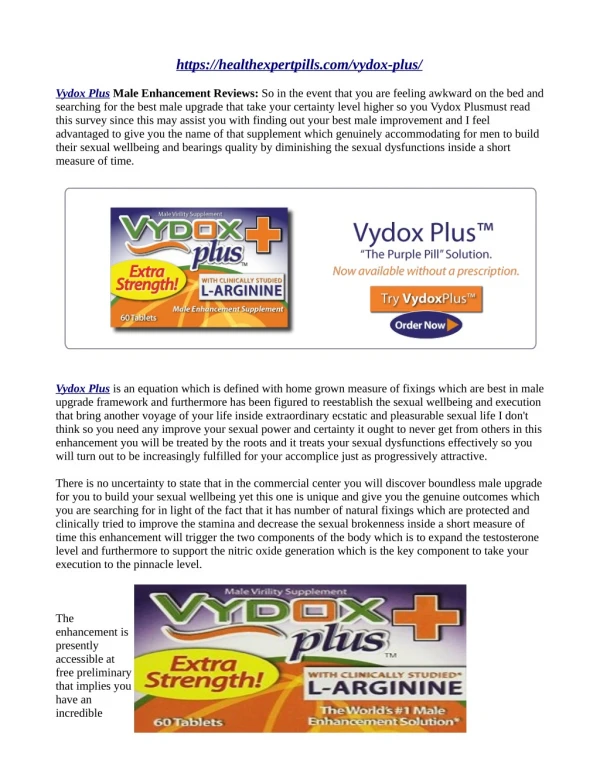 *BEWARE* Vydox Plus - Power Formula, Double Strength & DOES IT WORK?