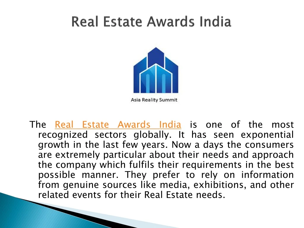 real estate awards india