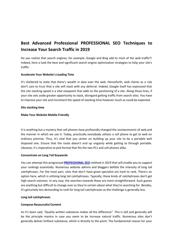 best advanced professional professional