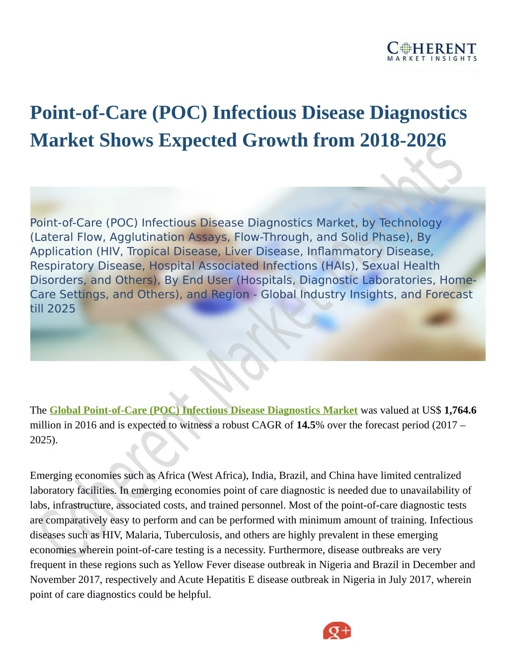 point of care poc infectious disease diagnostics