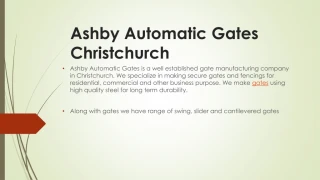 High Quality Residential, Commercial Gates& Fencing