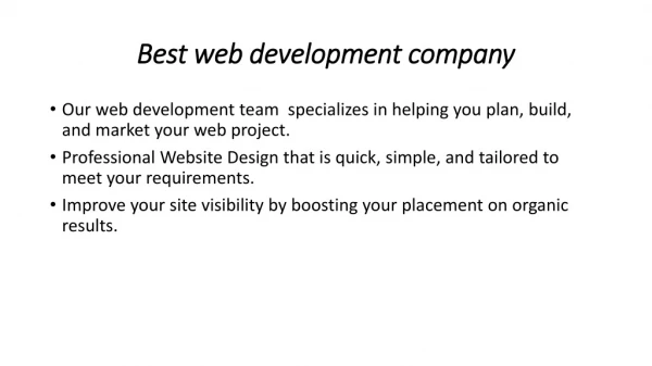 web development services in lahore