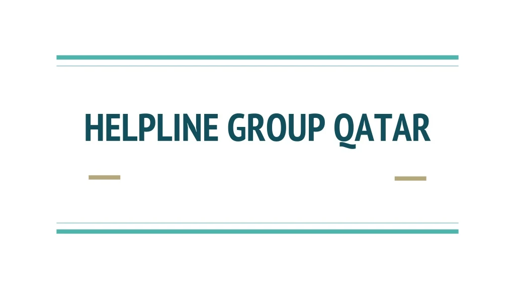helpline group qatar