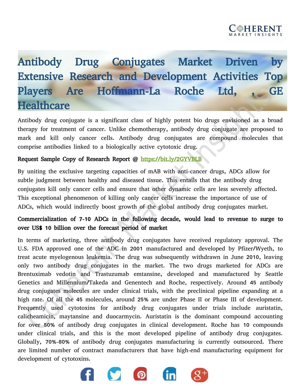 antibody drug conjugates market driven