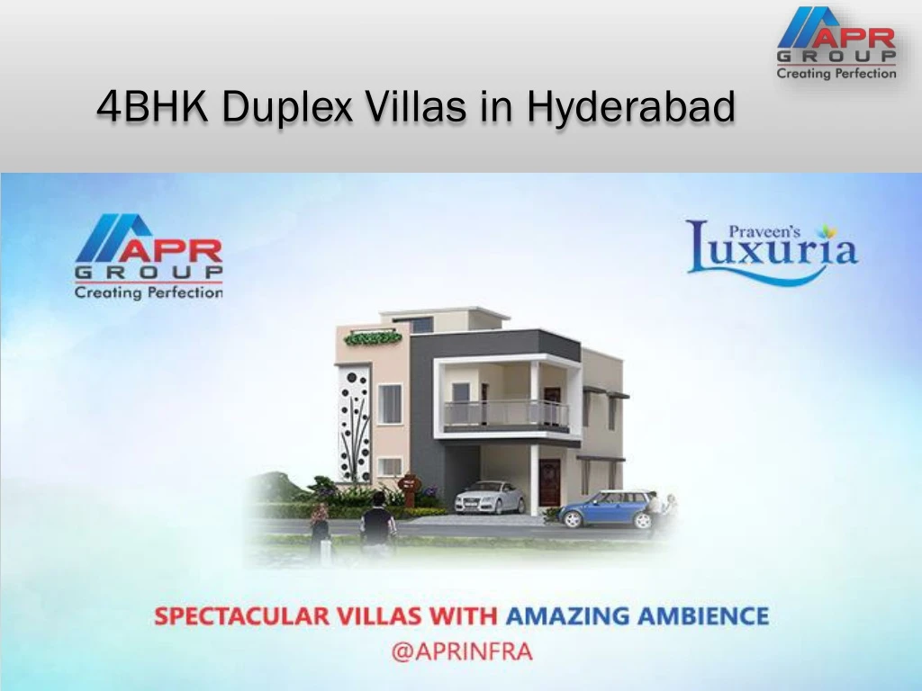 4bhk duplex villas in hyderabad