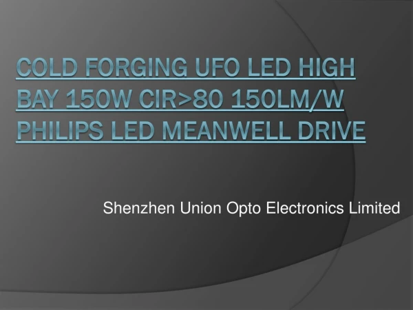 Cold Forging UFO LED High inlet 150W CIR80 150lmW Philips LED Meanwell Drive