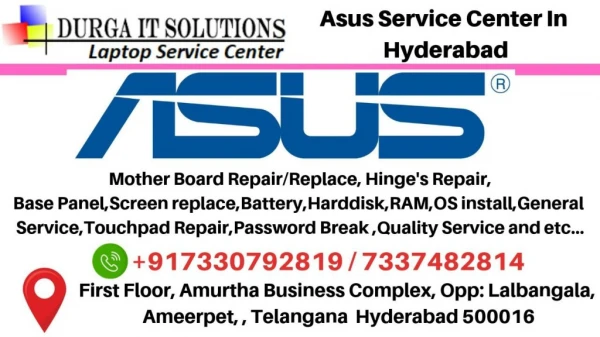 ASUS Service Center in Hyderabad