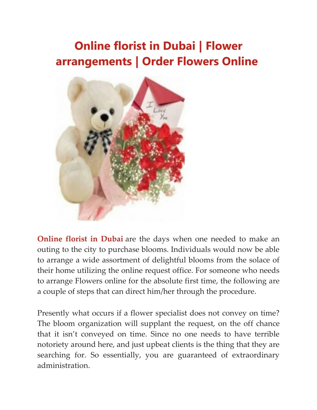 online florist in dubai flower arrangements order