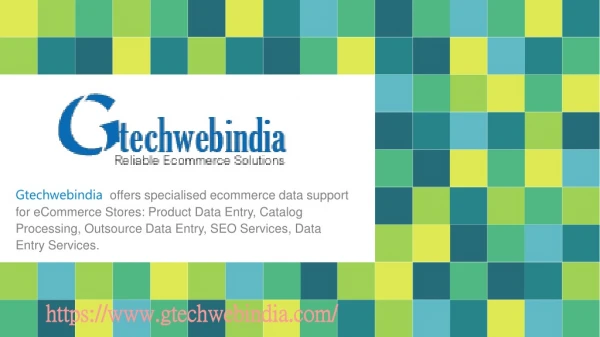 E-commerce Data Entry Services In USA- Gtechwebindia