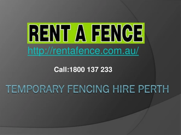 Temporary Fencing Hire Perth