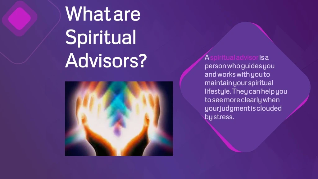 what are spiritual advisors