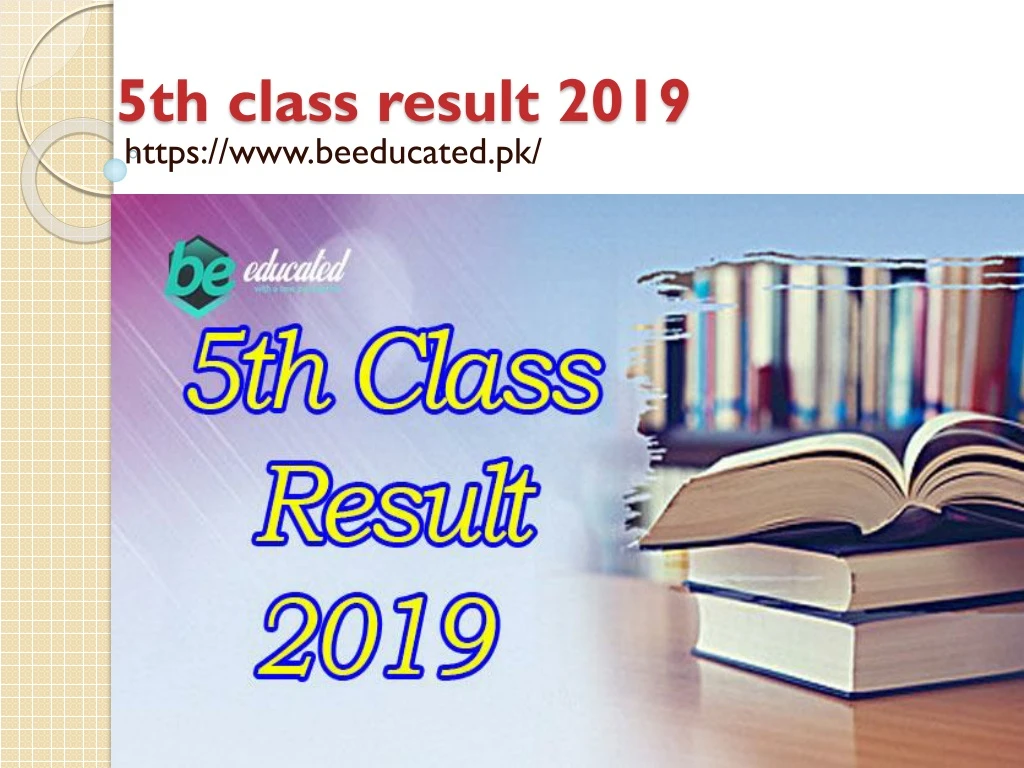 5th class result 2019