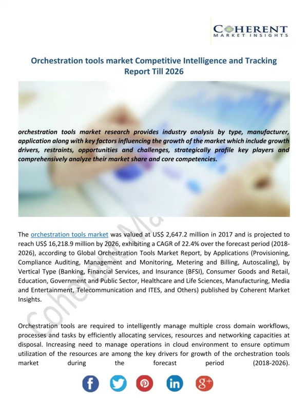 Orchestration Tools Market