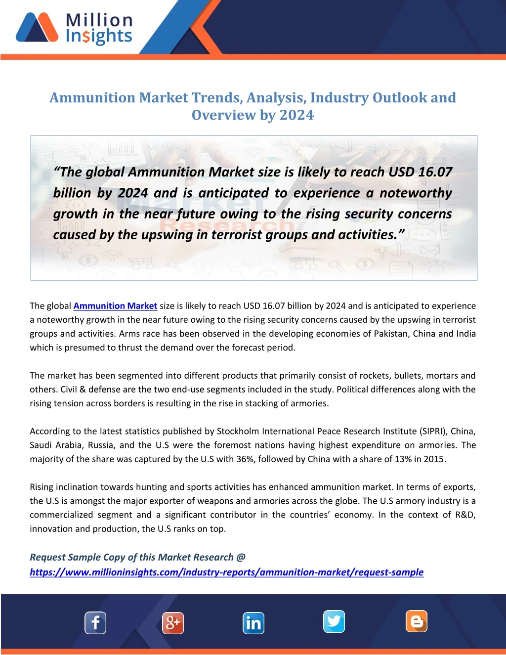 ammunition market trends analysis industry