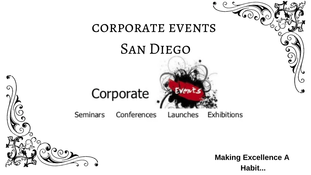 corporate events san diego