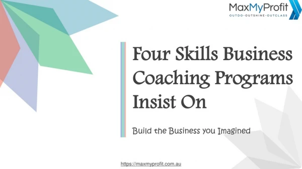 Four Skills Business Coaching Programs Insist on
