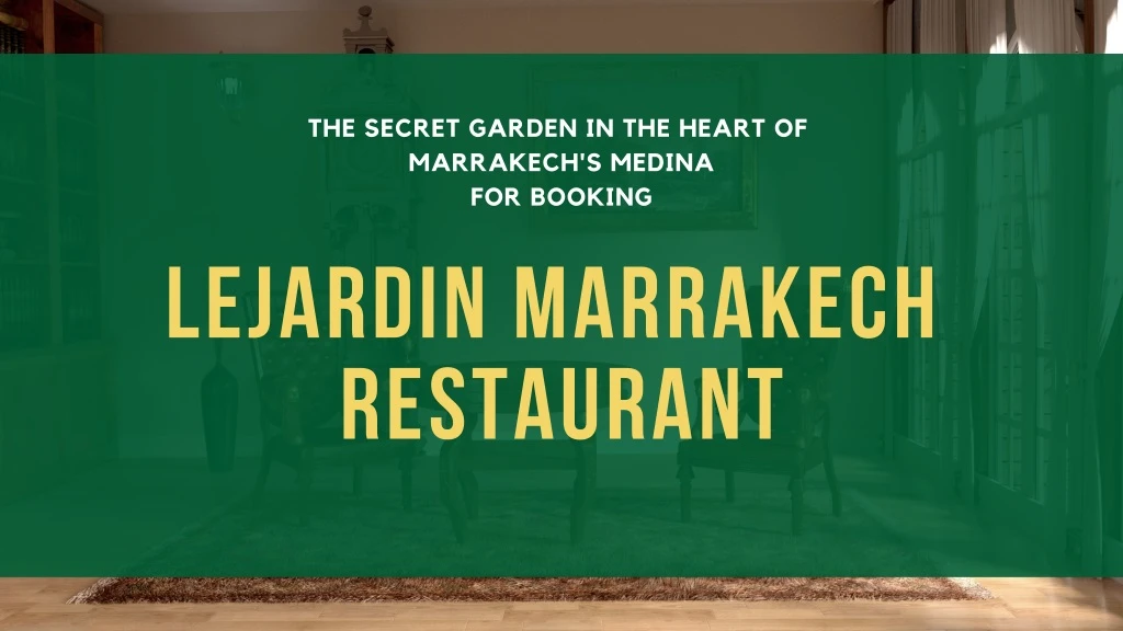 the secret garden in the heart of marrakech