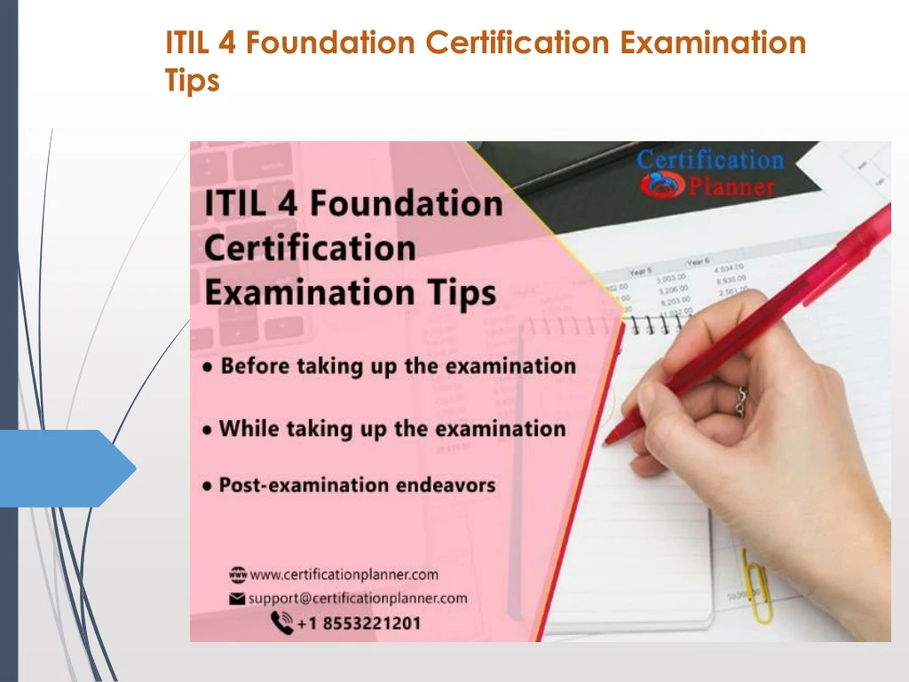 itil 4 foundation certification examination tips