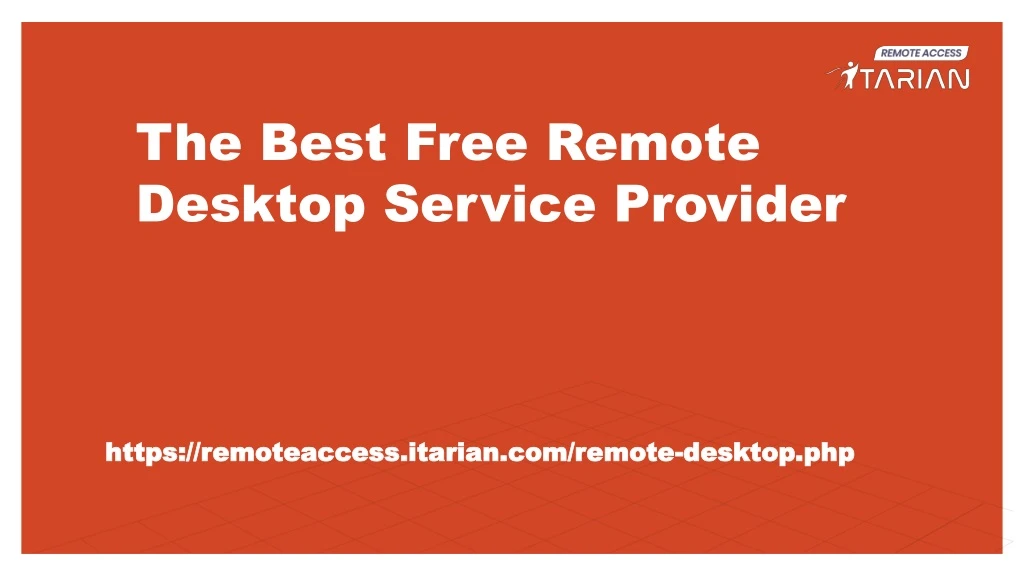 the best free remote desktop service provider