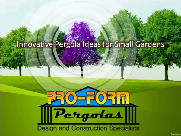 Innovative Pergola Ideas for Small Gardens