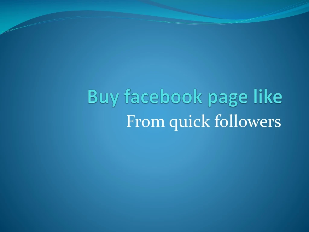 buy facebook page like