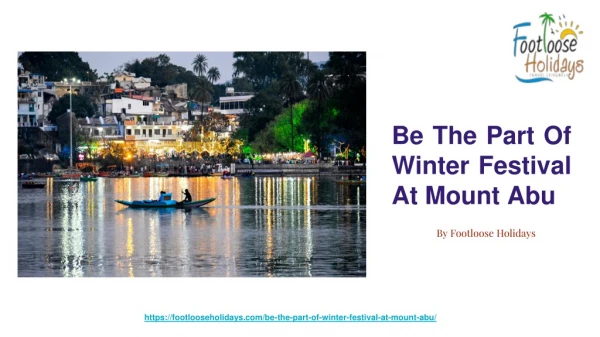 Winter Festival Mount Abu : Be The Part Of It