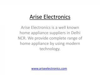 Arise Electronics – Home appliance manufacturers in Delhi