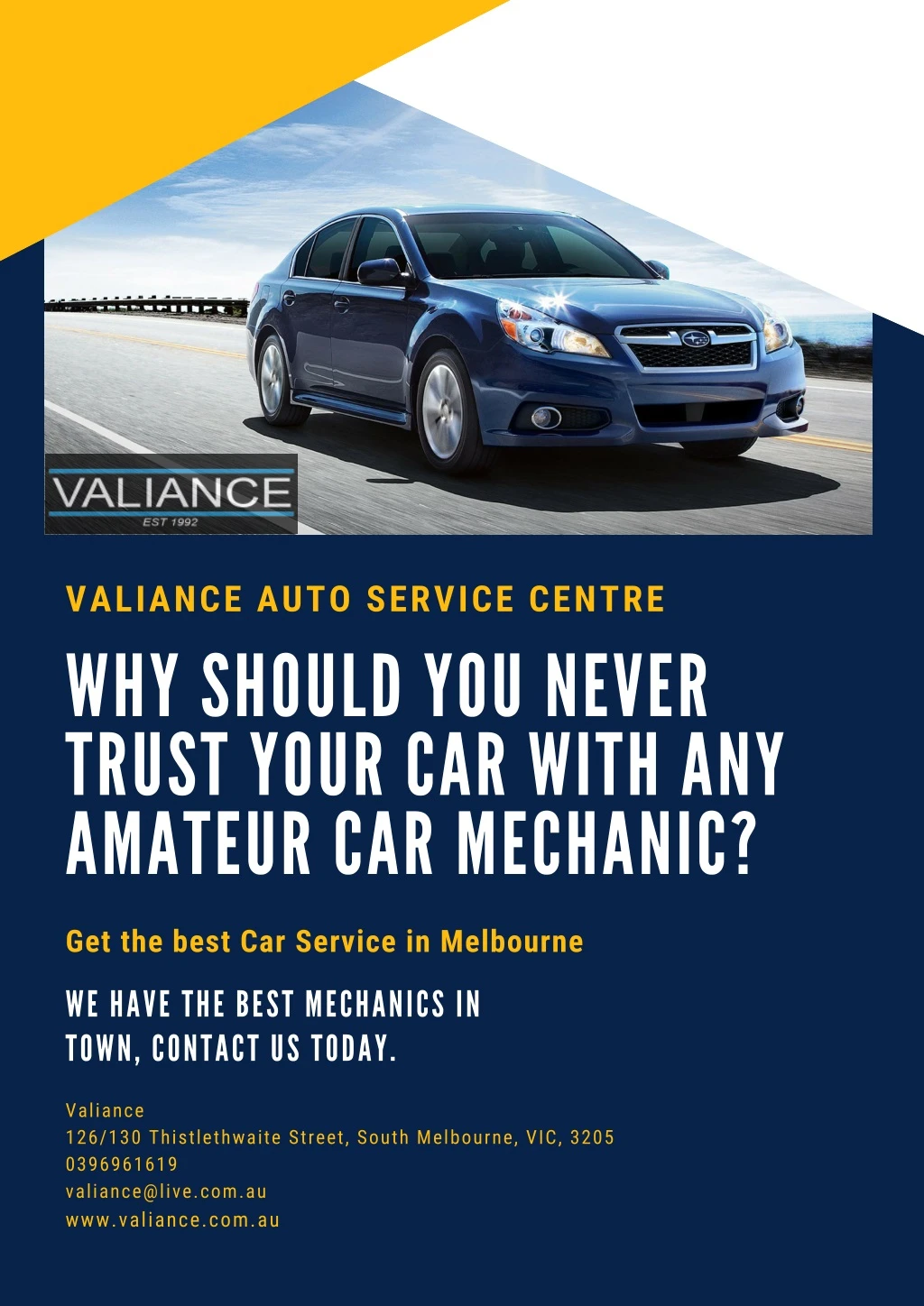 valiance auto service centre