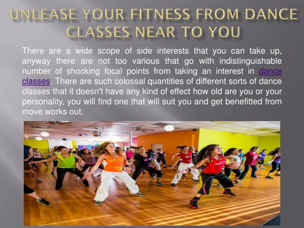 Unlease Your Fitness From Dance Classes Near To You