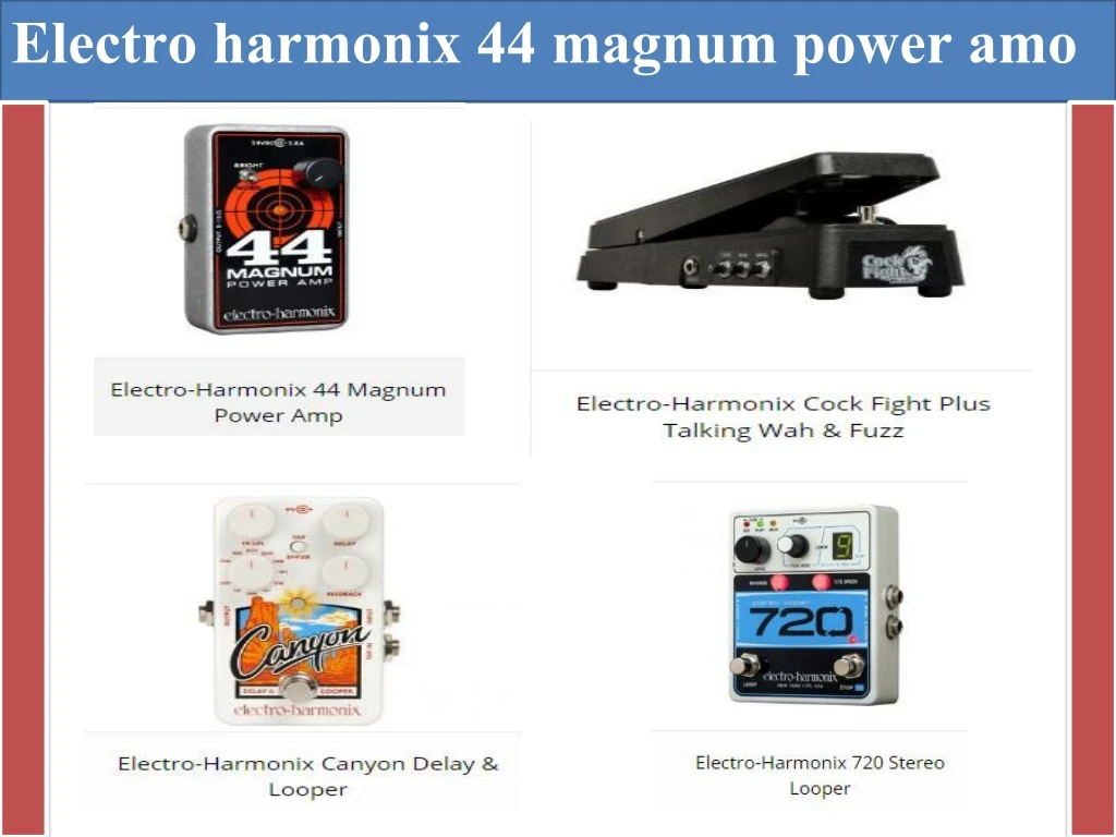 electro harmonix 44 magnum power amo