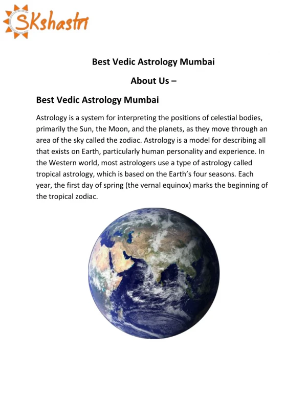 Best Vedic Astrology Mumbai