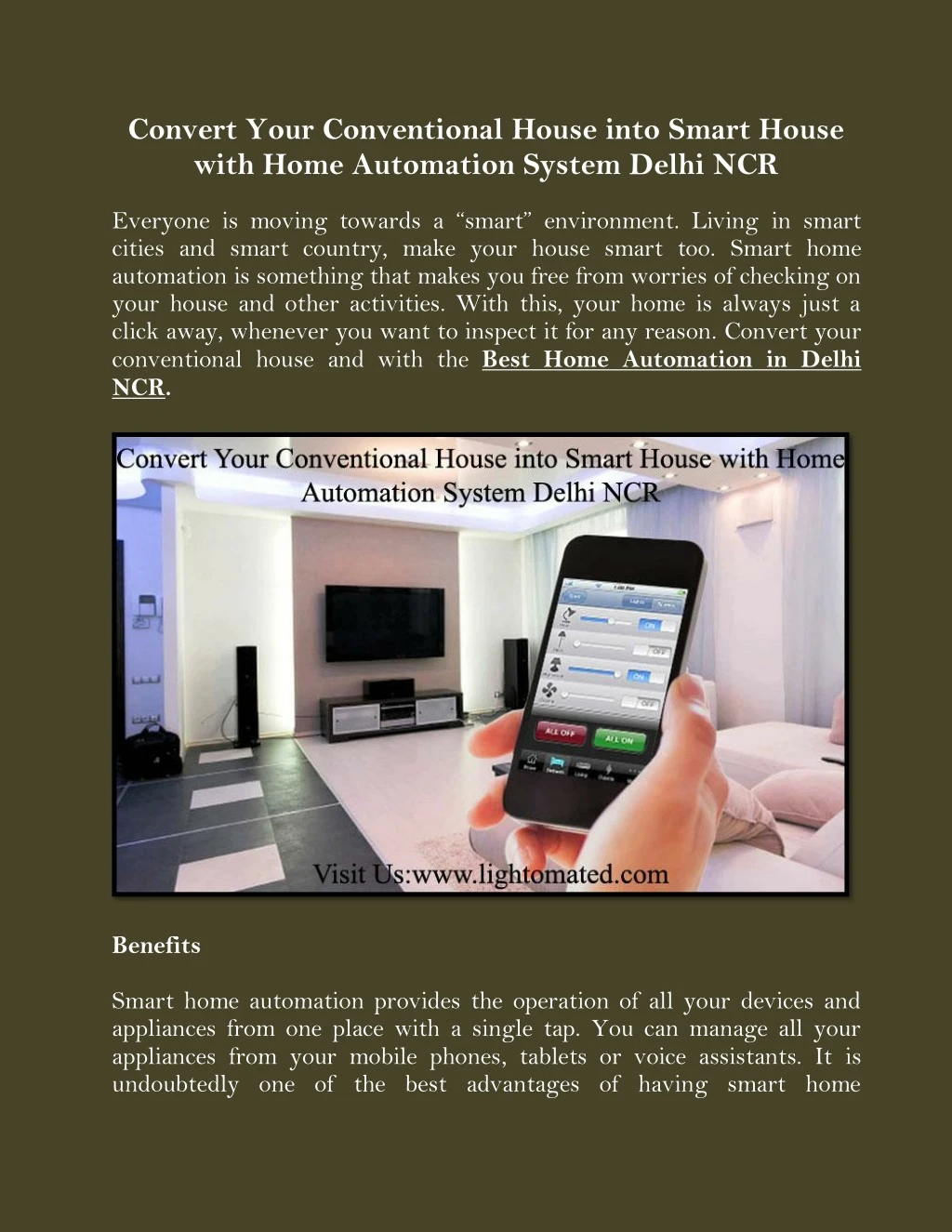 convert your conventional house into smart house