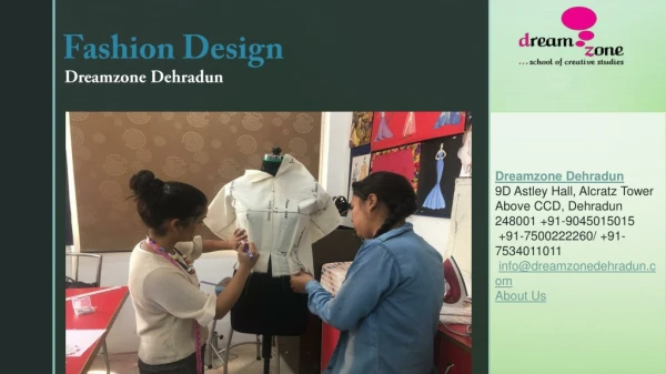 Fashion Design course in Dehradun prasantation