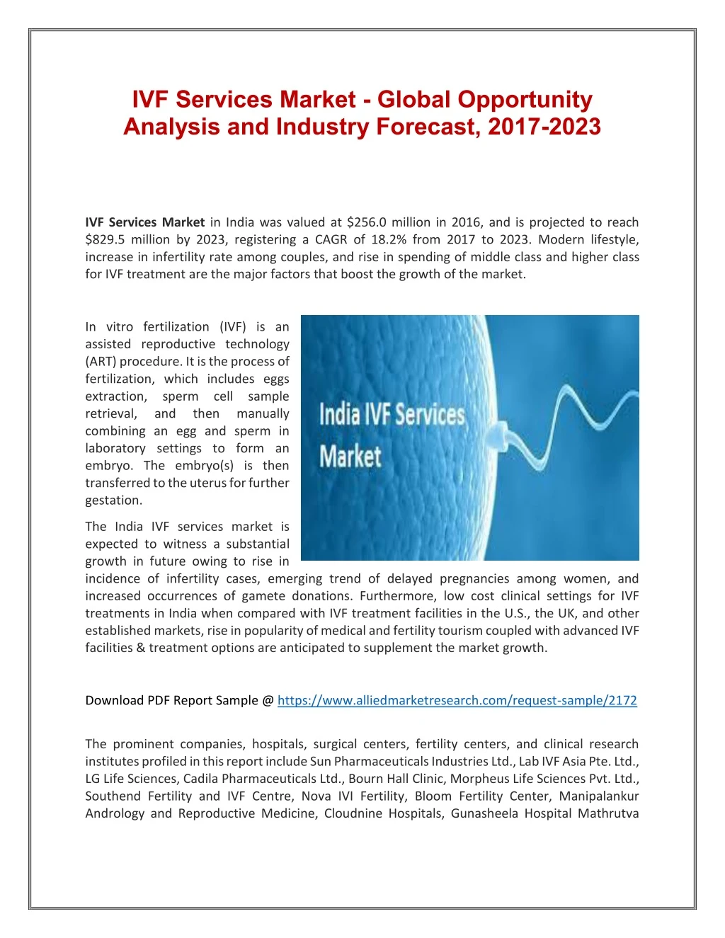 ivf services market global opportunity analysis