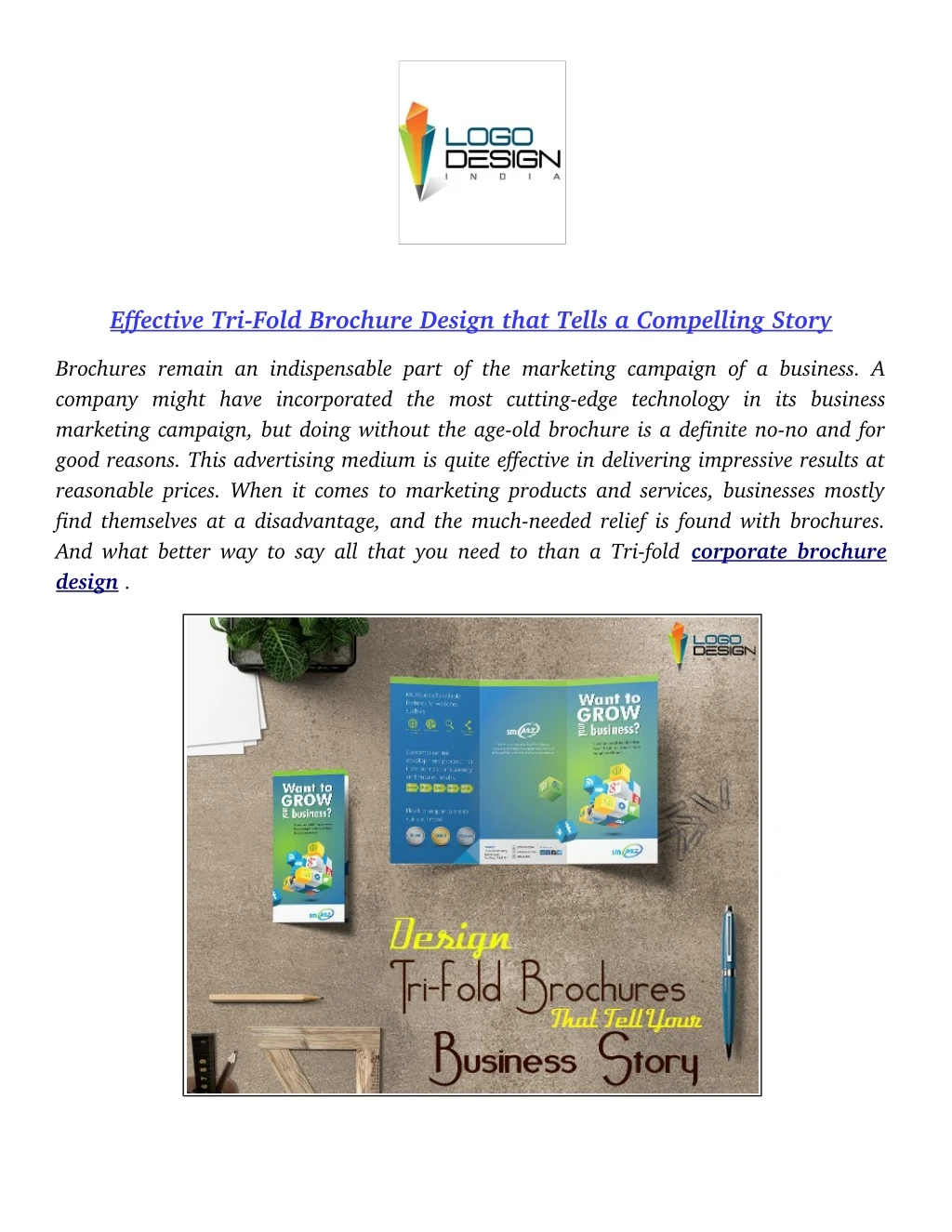 effective tri fold brochure design that tells