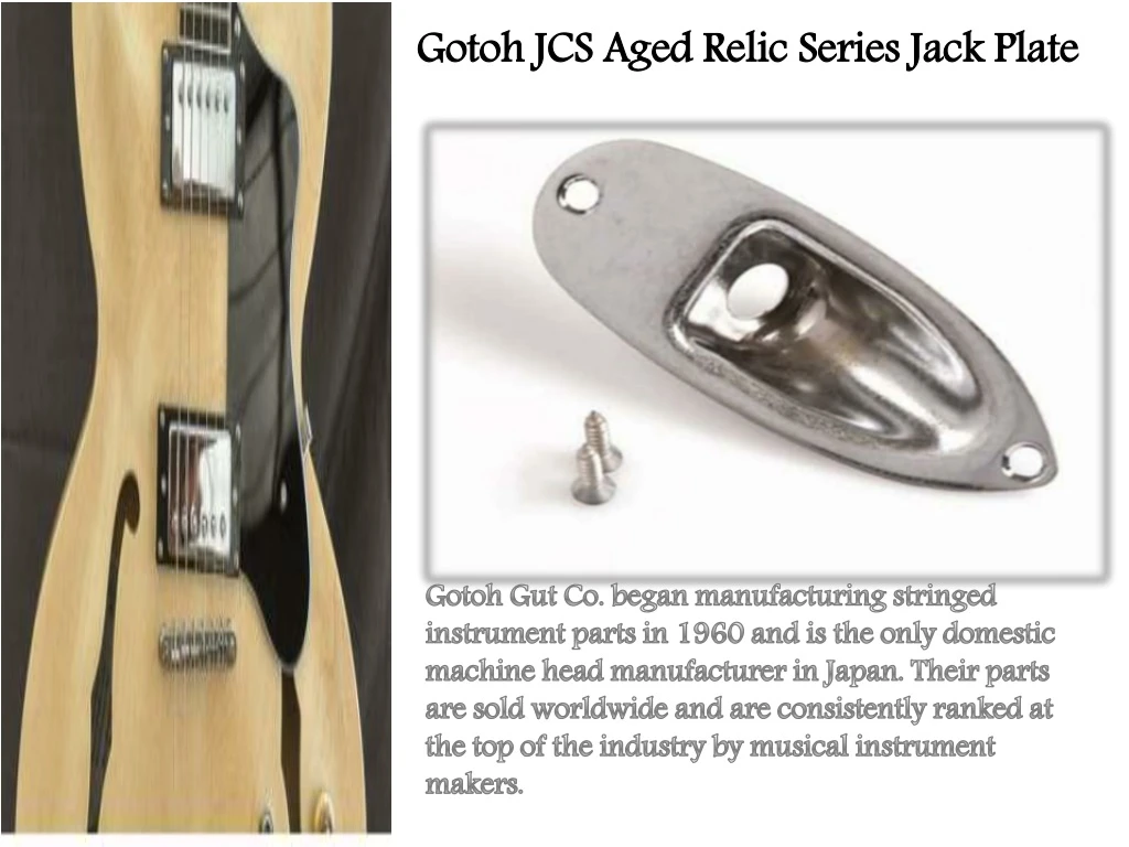 gotoh jcs aged relic series jack plate