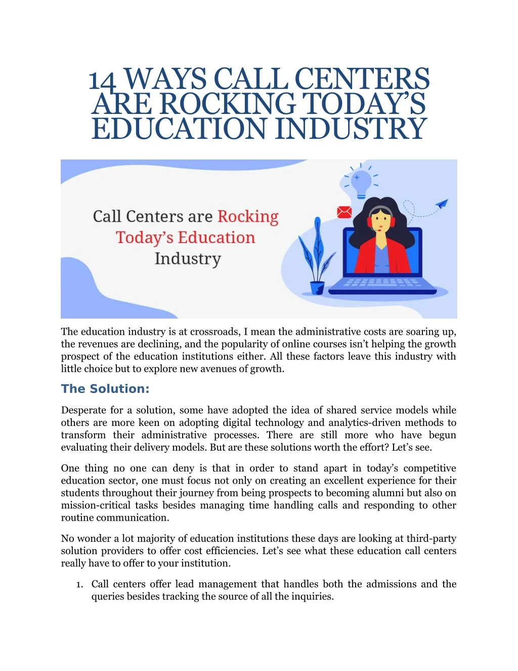 14 ways call centers are rocking today