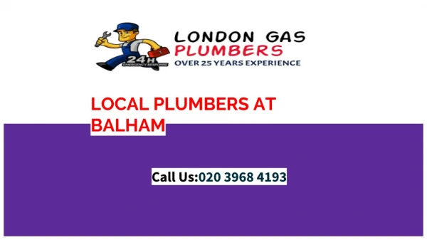 Local Plumbers Heating Services at Balham, London - Call 02039684193