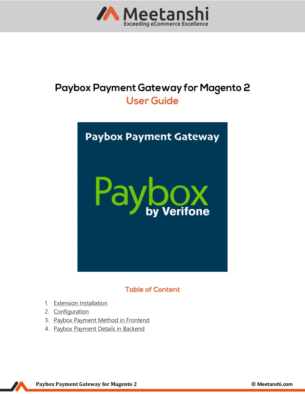 1 extension installation 2 configuration 3 paybox