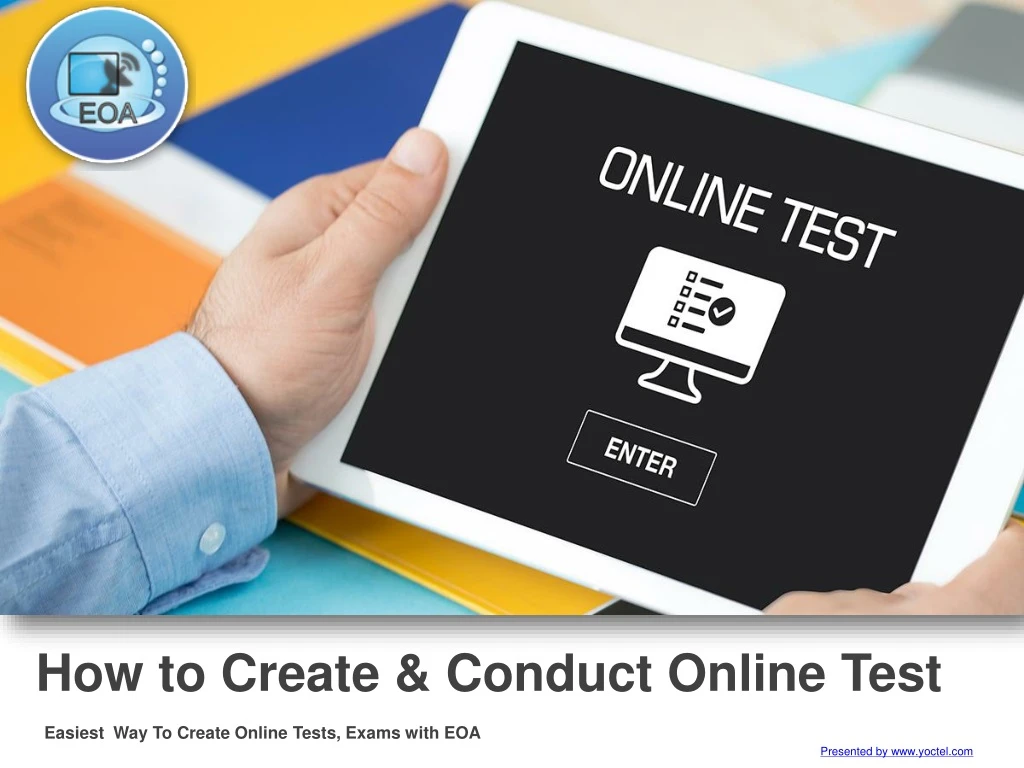 how to create conduct online test