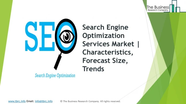 Global Search Engine Optimization Services Market | Characteristics, Forecast Size, Trends