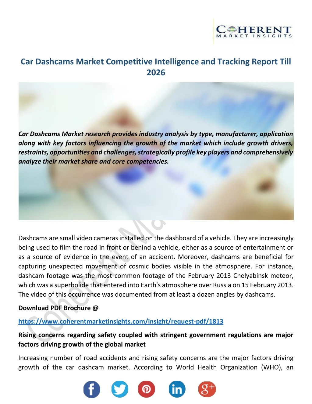car dashcams market competitive intelligence