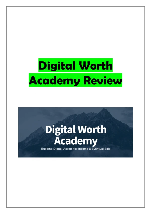 DIGITAL WORTH ACADEMY REVIEWS What Is Simple Paycheck Formula?